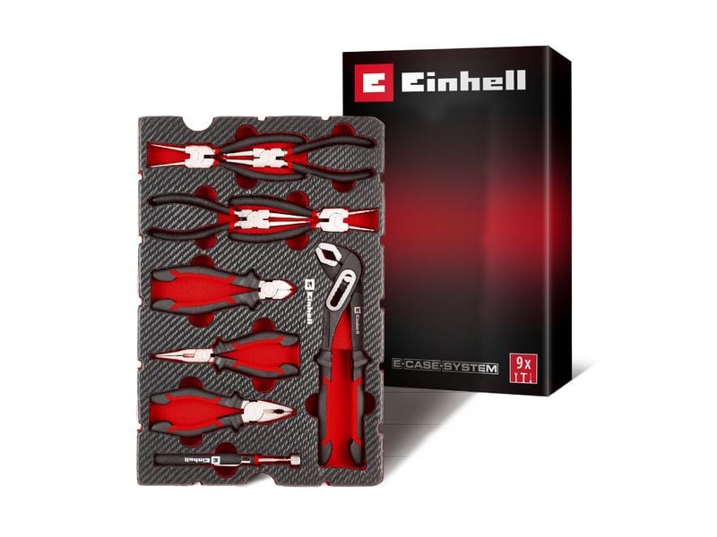 Einhell | Werkzeug-Pad Zangen, 9-tlg. | E-Case Einleger