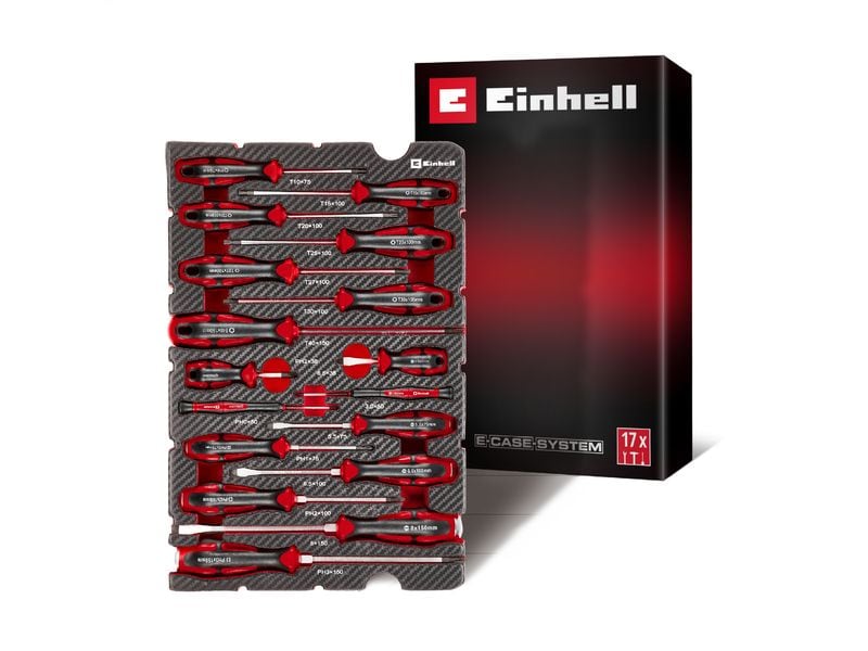 Einhell | Werkzeug-Pad Schraubendreher | E-Case Einleger, 17-tlg.