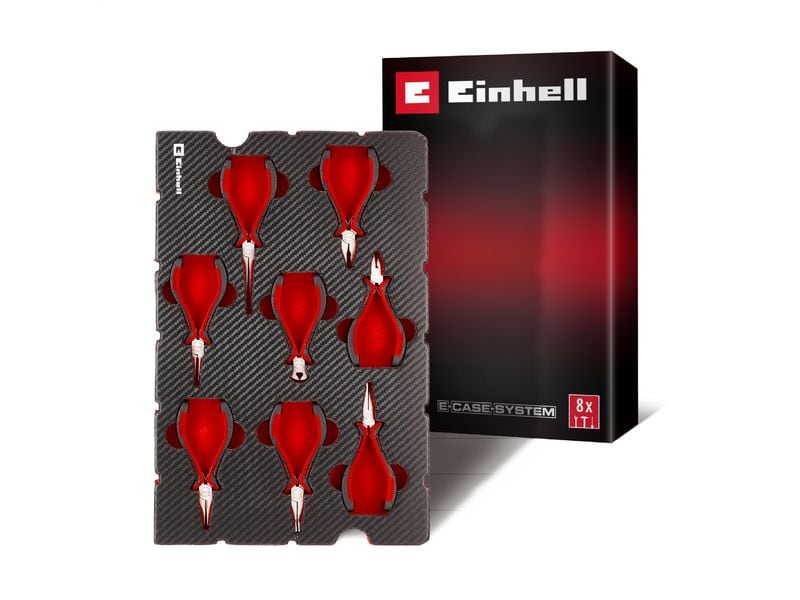 Einhell | Werkzeug-Pad Feinm.-Zangen | E-Case Einleger, 8-tlg.