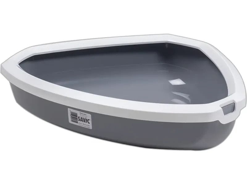 Savic | Katzentoilette Rincon grau-weiss | 58.5 x 39 x H 12.5 cm
