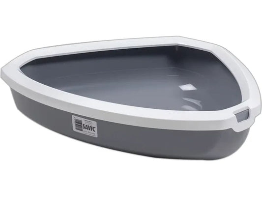Savic | Katzentoilette Rincon grau-weiss | 58.5 x 39 x H 12.5 cm