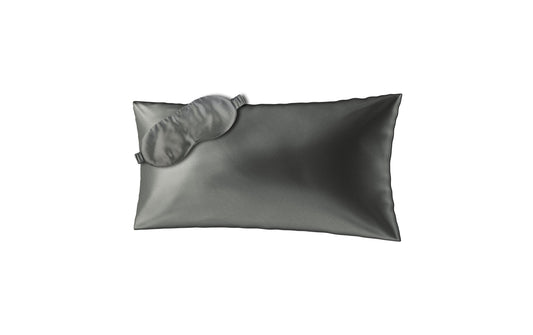 Ailoria | BEAUTY SLEEP (40x80cm) Shadow | 1x Silk pillow case, 1x Sleeping mask