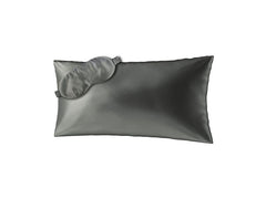 Ailoria | BEAUTY SLEEP (40x80cm) Shadow | 1x Silk pillow case, 1x Sleeping mask