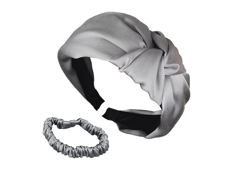 Ailoria | DELICAT & DOUX Set | 1x Silk Headband, 1x Scrunchie S, Shadow