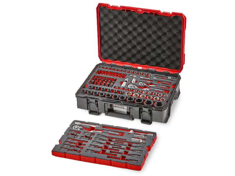 Einhell | Werkzeugkoffer KFZ, 121-tlg. | E-Case