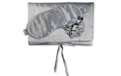 Ailoria | TRAVEL SET BEAUTY M Shadow | 1x Silk bag,1x Sleepingmask, 1x Scrunchie M
