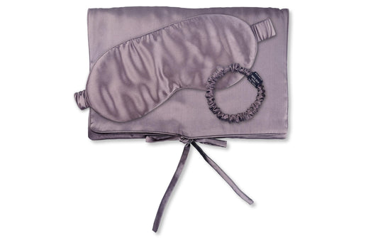 Ailoria | TRAVEL SET BEAUTY S Shy Lavender | 1x Silk bag,1x Sleepingmask, 1x Scrunchie S