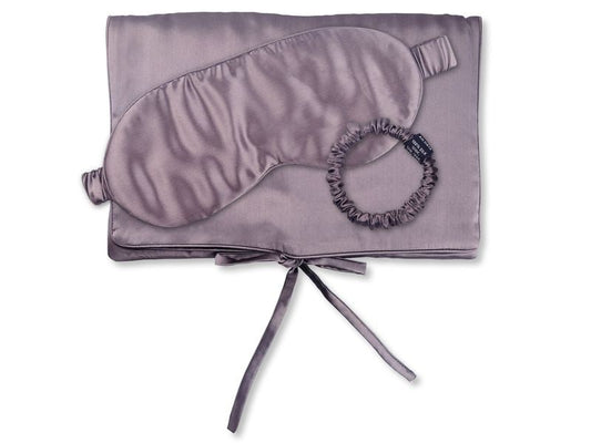 Ailoria | TRAVEL SET BEAUTY S Shy Lavender | 1x Silk bag,1x Sleepingmask, 1x Scrunchie S