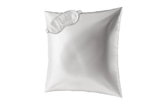 Ailoria | BEAUTY SLEEP (80x80cm) Pearl | 1x Silk pillow case, 1x Sleeping mask