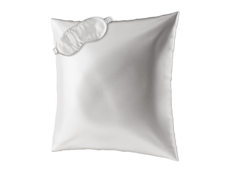 Ailoria | BEAUTY SLEEP (80x80cm) Pearl | 1x Silk pillow case, 1x Sleeping mask
