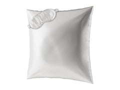 Ailoria | BEAUTY SLEEP (80x80cm) Pearl | 1x Silk pillow case, 1x Sleeping mask