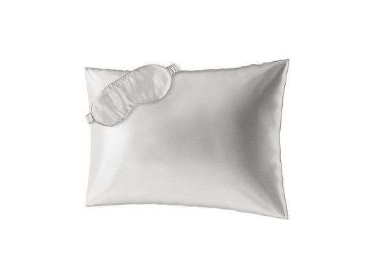 Ailoria | BEAUTY SLEEP (50x70cm) Pearl | 1x Silk pillow case, 1x Sleeping mask