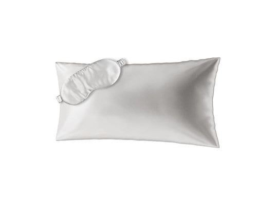 Ailoria | BEAUTY SLEEP (40x80cm) Pearl | 1x Silk pillow case, 1x Sleeping mask
