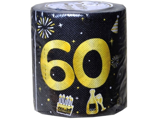 Trendcompany | Scherzartikel | Wc Papier, 60. Geburtstag