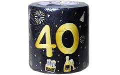 Trendcompany | Scherzartikel | Wc Papier, 40. Geburtstag