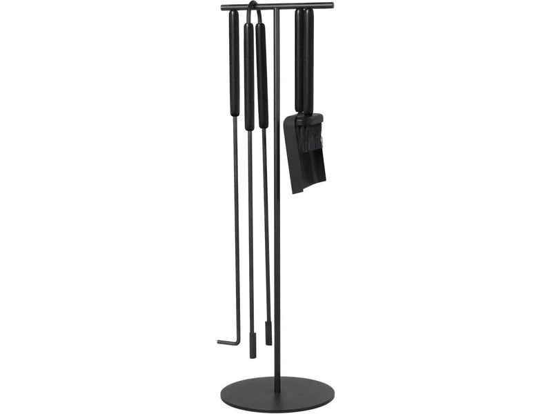 Blomus | Kaminbesteck-Set Ashi 5 tlg | H 75,5 cm, Ø 22 cm, Black