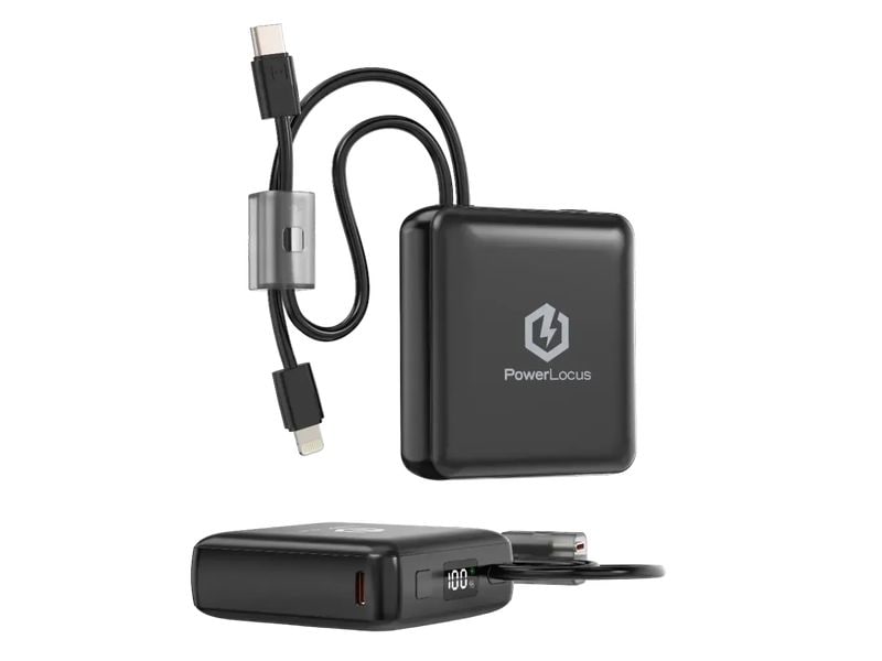PowerLocus | PLB-X | 10000 mAh PD 20 W Kunststoff Schwarz