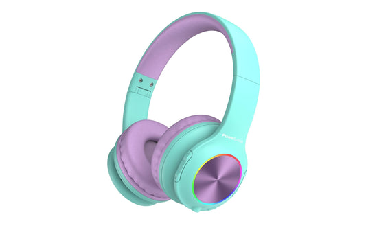 PowerLocus | PLED | Wireless Over-Ear Blau Violett