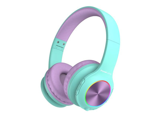PowerLocus | PLED | Wireless Over-Ear Blau Violett