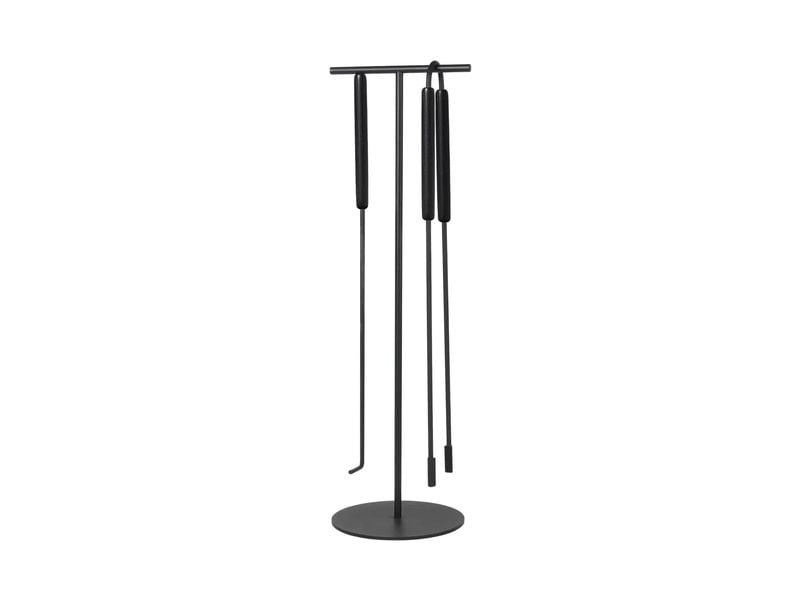 Blomus | Kaminbesteck-Set Ashi 3 tlg | H 75,5 cm, Ø 22 cm, Black