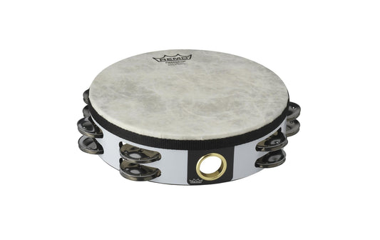Remo | Fiberskyn Timbrel | 8 Acousticon Fiberskyn 2-reihig Weiss