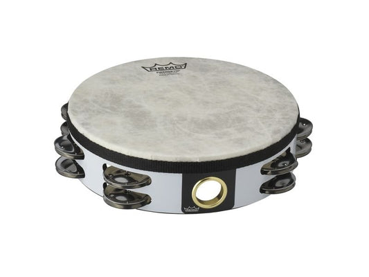 Remo | Fiberskyn Timbrel | 8 Acousticon Fiberskyn 2-reihig Weiss