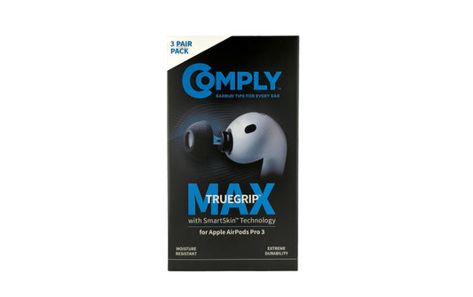 Comply | TrueGrip MAX Airpods3 | Schwarz rutschfest schweissfest