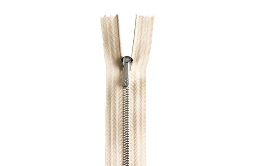 Riri | Hosenreissverschluss | Metall Beige 16 cm
