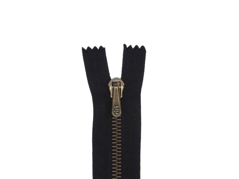 Riri | Jeans Reissverschluss | Metall 18 cm Schwarz