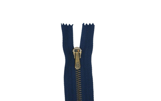 Riri | Metal 6 Jeans | 10 cm, Navyblau, Geschlossen