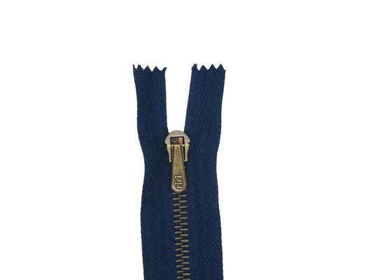 Riri | Metal 6 Jeans | 10 cm, Navyblau, Geschlossen