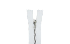 Riri | Reissverschluss | Jeans, Metall, 6 mm, weiss, 16 cm