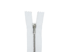 Riri | Reissverschluss | Jeans, Metall, 6 mm, weiss, 16 cm