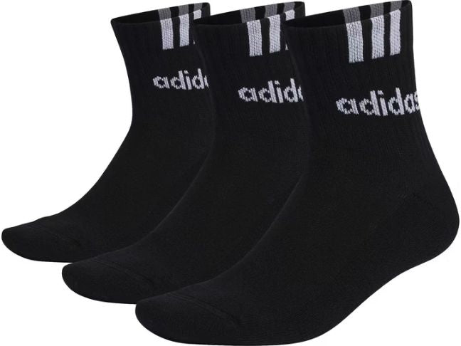 Adidas | 3 Streifen Linear Socks 3 Pack | 43-45, black