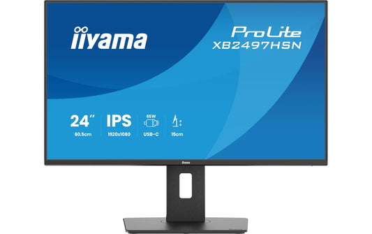iiyama | 24 XB2497HSN-B1 | IPS-panel, 1920x1080, HDMI