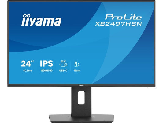 iiyama | 24 XB2497HSN-B1 | IPS-panel, 1920x1080, HDMI