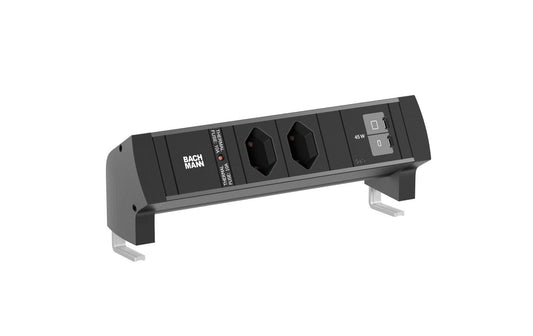 Bachmann | DESK STYLE Steckdosenleiste | 2xCH T13 1xUSB C/C 45W 2,0m T12, sz