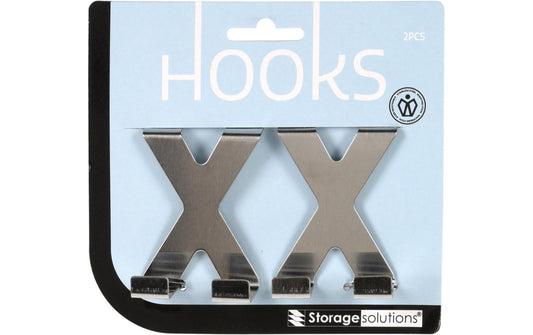 Nize | WL Wandhaken Doppelt Edelstahl | 7x5x3cm