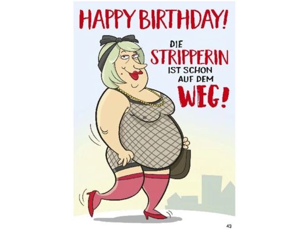 Depesche | Musikkarten mit Überraschung | Geburtstag, Stripperin auf dem Weg