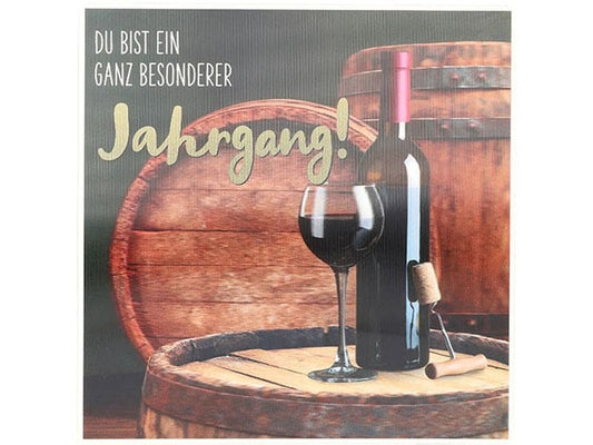 Depesche | 3D Musikkarten | Geburtstag, Wein - besonderer Jahrgang