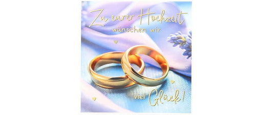 Depesche | 3D Musikkarten | Hochzeit, Ringe