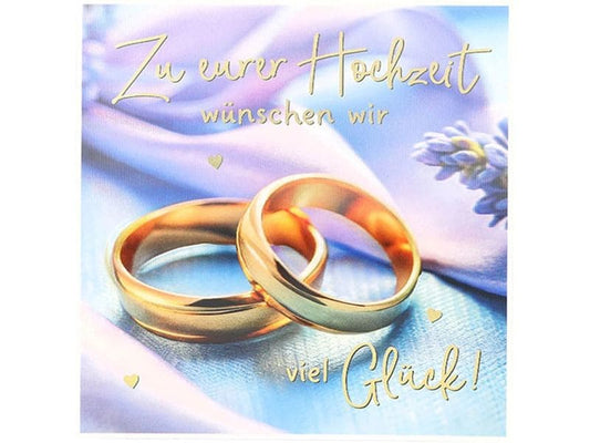 Depesche | 3D Musikkarten | Hochzeit, Ringe