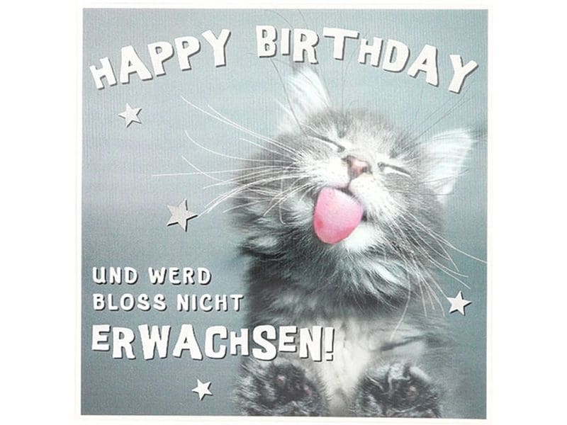 Depesche | 3D Musikkarten | Geburtstag, Katze - bloss nicht Erwachsen