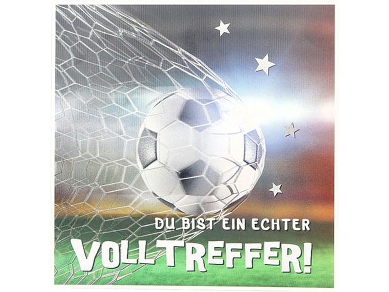 Depesche | 3D Musikkarten | Geburtstag, Fussball - Du bist Volltreffer