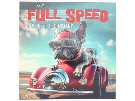 Depesche | 3D Musikkarten | Geburtstag, Mops - Full Speed