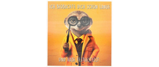 Depesche | 3D Musikkarten | Geburtstag, Erdmännchen