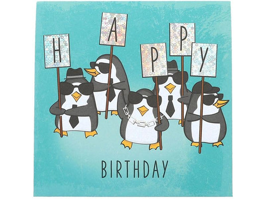 Depesche | Musikkarten Pop Up | Geburtstag, Pinguine - Happy Bday