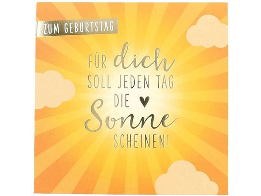 Depesche | Musikkarten Pop Up | Geburtstag, für dich soll Sonne scheinen