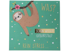 Depesche | Musikkarten Pop Up | Geburtstag, Faultier kein Stress