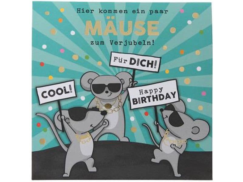 Depesche | Musikkarten Pop Up | Geburtstag, Mäuse